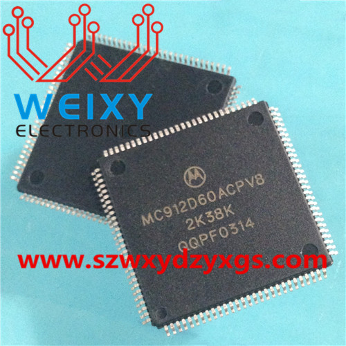 MC912D60ACPV8 2K38K commonly used vulnerable flash chip for automotive MCU
