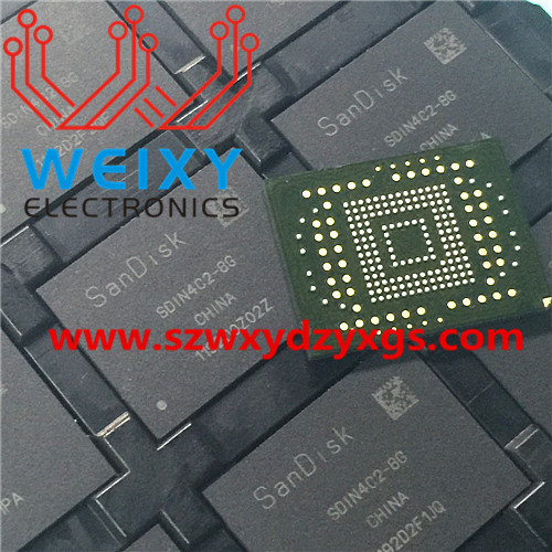 SDIN4C2-8G commonly used vulnerable storage chip for BMW audio amplifier