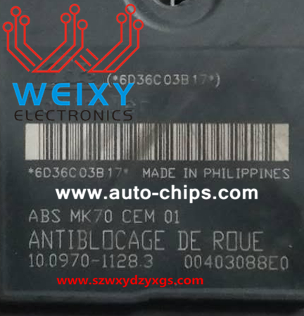 Repair kit for Peugeot ABS MK70 CEM 01