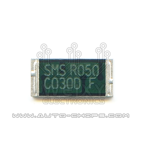 SMS R050  commonly used vulnerable high precision resistors for BMW N55 ECU