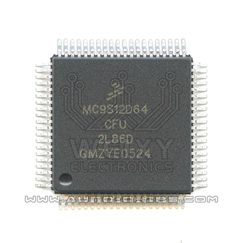 MC9S12D64CFU 2L86D commonly used vulnerable MCU memory chip for Mercedes-Benz EIS