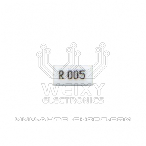 R005 resistor use for automotives