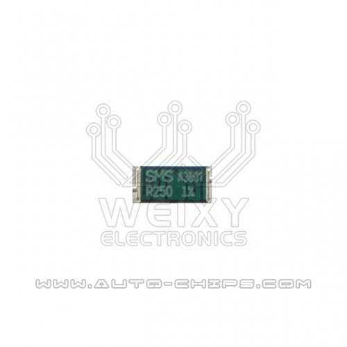 SMS R250 resistor use for automotives ECU