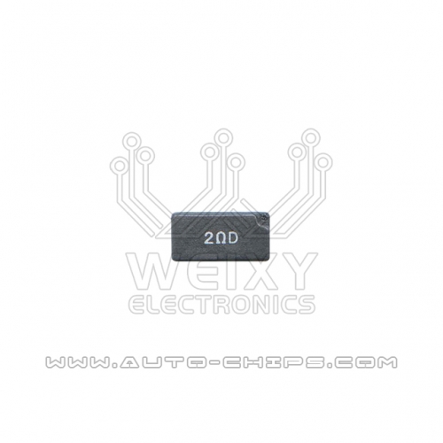 2ΩD 2RD resistor for automotives ECU