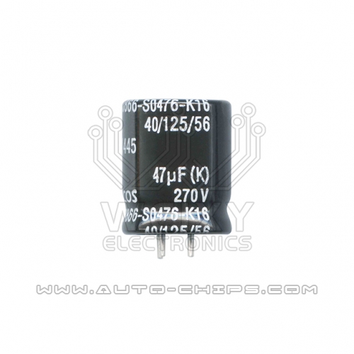 EPCOS B43866-S0476-K16 47uF 270V 3PIN capacitor use for automotives ECU