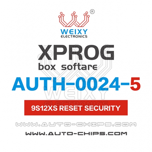 AUTH-0024-5 9S12XS SECURITY Software for XPROG-BOX