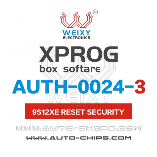 AUTH-0024-3 9S12XE SECURITY Software for XPROG-BOX