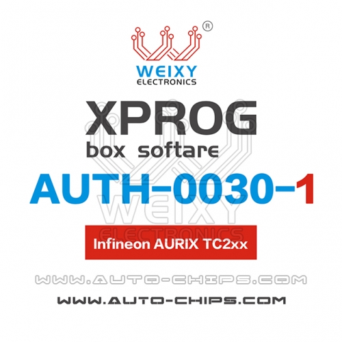 AUTH-0030-1 Infineon TC2xx Software for XPROG-BOX