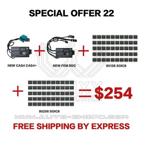 (WEIXY Electronics Special offer 22) 1PCS new BMW CAS4 CAS4+ test + 1PCS new BMW FEM BDC test + 50PCS 95128 SOIC8 chip + 50PCS 95256 SOIC8 chip