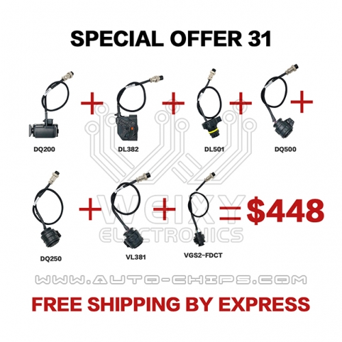 (WEIXY Electronics Special offer 31) Each 1PCS DQ200 DQ250 DQ500 VL381 DL501 DL382 VGS2-FDCT TCUs cable