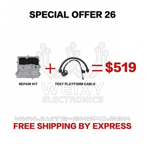 (WEIXY Electronics Special offer 26) 1PCS BMW N55 MEVD172 DME repair kit +1PCS Test Platform Cable for BMW N55 DME valvetronic fault
