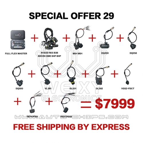 (WEIXY Electronics Special offer 29) 1set full flex master + ECUs cable + TCUs cable