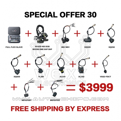 (WEIXY Electronics Special offer 30) 1set full flex slave + ECUs cable + TCUs cable