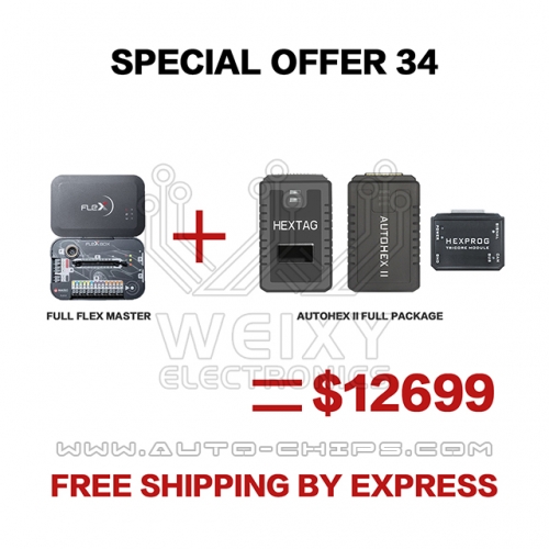 (WEIXY Electronics Special offer 34) 1set full flex master + 1set Autohex II BMW full package