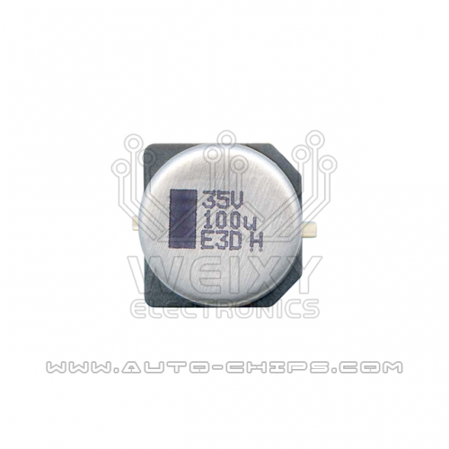 Original 35V 100uf capacitor for automotives ECUs