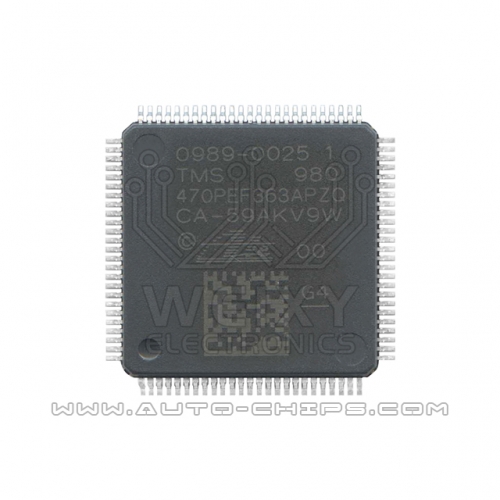 0989-0025 1 TMS 980 470PEFG63APZQ chip use for automotives ABS ESP