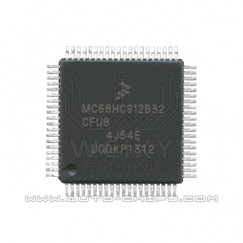 MC68HC912B32CFU8 4J54E commonly used vulnerable MCU storage chips for car ECU